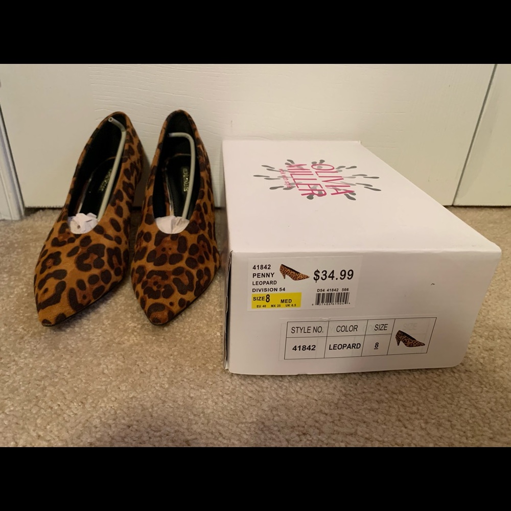 Olivia Miller leopard heels